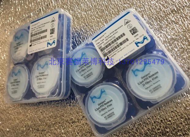 Millipore密理博0.2UM 47MM JGWP04700亲水PTFE表面滤膜多种规格