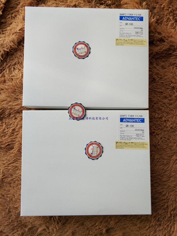 日本Advantec东洋滤纸QR-100 203&times;254mm高纯石英滤膜 大流量采样