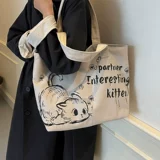 Вместительный и большой шоппер для отдыха, сумка через плечо, модная сумка на одно плечо для выхода на улицу, городской стиль