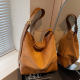 Suede tote bag large capacity shoulder commuter bag
