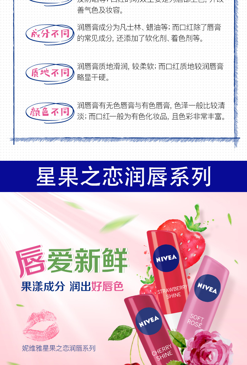 Son dưỡng môi Nivea Zhu Yilong son dưỡng ẩm dưỡng ẩm cho nam và nữ sinh viên dùng dầu dưỡng môi chống nứt nẻ merzy m3