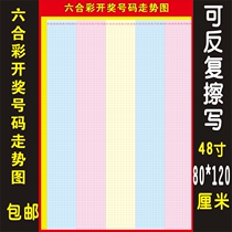 Liuhe color trend chart table can be rewritten and reused sports lottery station all kinds of trend chart poster wall stickers