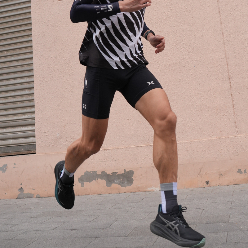 Bodywit Men's Octopus Muscle Ultra Tight Compression Marathon Running Shorts