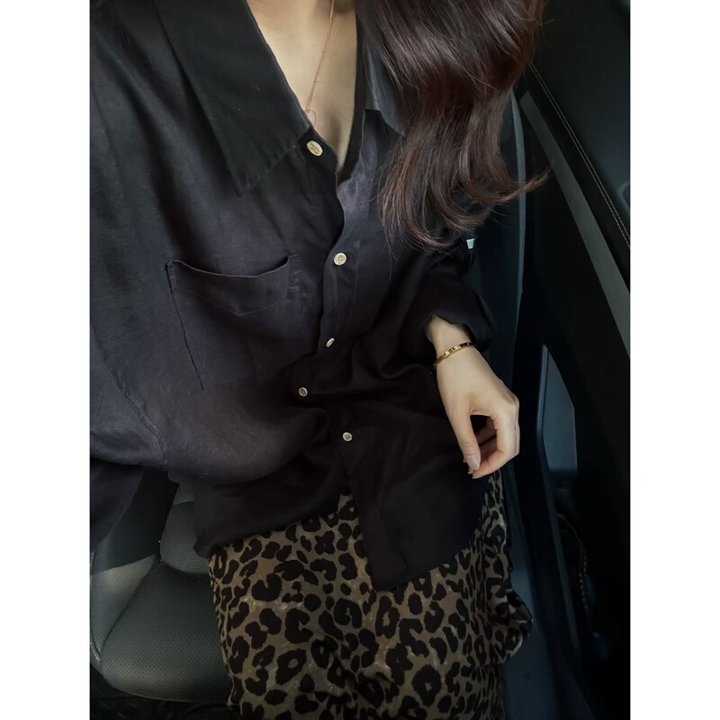 6.7/“Boyfriend Style Large Version” with Ample Material ~ 100% Linen Large Version Sun Protection Shirt Imported from France 6.7/“Boyfriend Style Large Version” with Ample Material ~ 100% Linen Large Version Sun Protection Shirt Imported from France