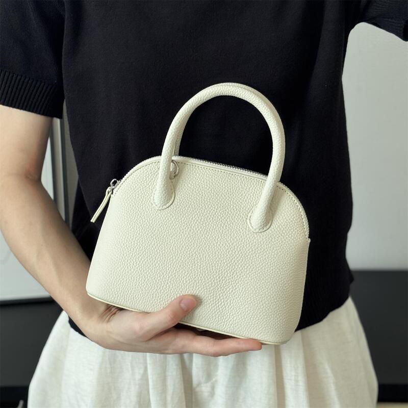 Domestic Company Order~! Oem from Major Manufacturers! First-Layer Cowhide Shell Bag, Mini Handbag, Women's Shoulder Bag, Crossbody Bag Domestic Company Order~! Oem from Major Manufacturers! First-Layer Cowhide Shell Bag, Mini Handbag, Women's Shoulder Bag, Crossbody Bag