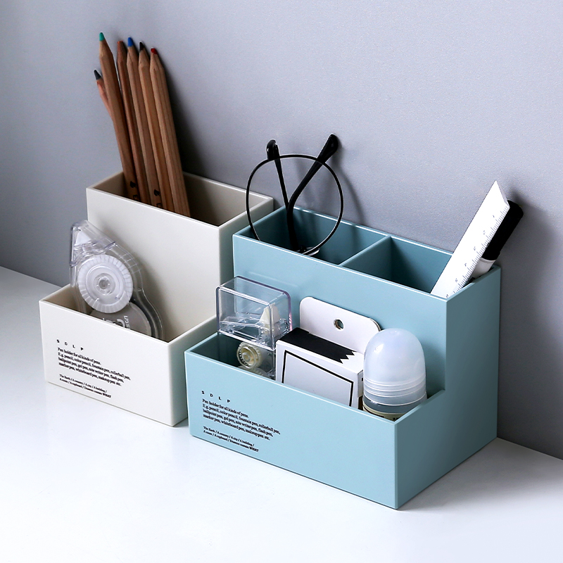 Creative Storage Box Desktop Korea Fashion Pen Holder Multifunction Stationery Items Table Finishing Box Nordic Storage Box