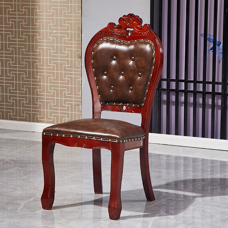 Hotel hotel box VIP chair Oak restaurant Hotel table and chair combination backrest Conference chair New soft bag dining chair