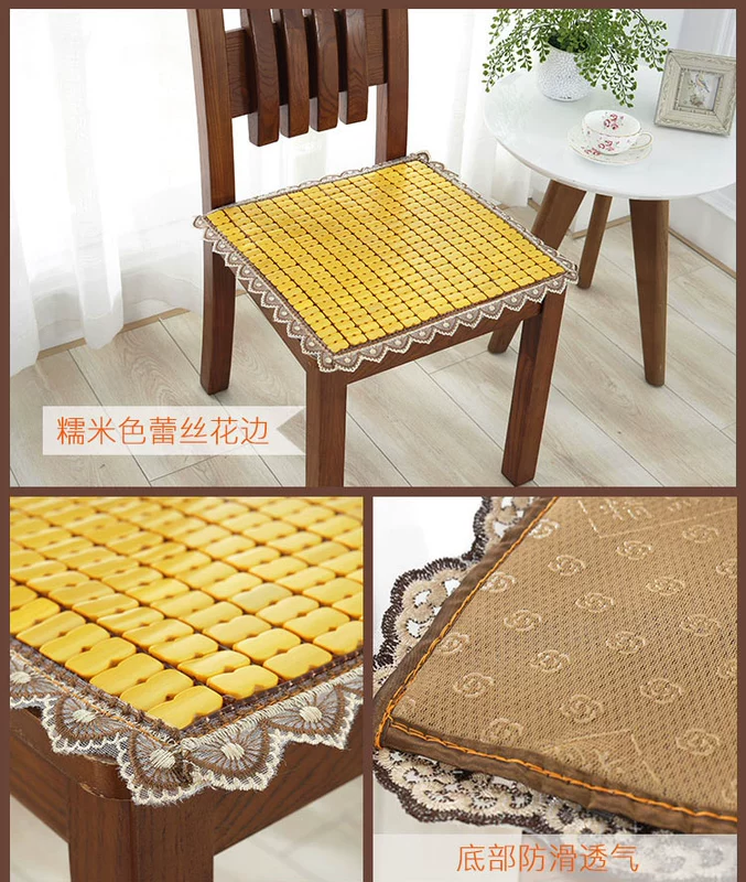 Mùa hè đệm mahjong sofa đệm tre mat văn phòng máy tính mát đệm ghế đệm ngồi xe ghế ăn đệm các mẫu đệm ghế gỗ