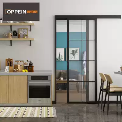 Official Oboni wooden door Household plug-in sliding door Glass toilet powder room door Nomei kitchen sliding door
