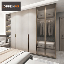 Opai wardrobe home bedroom whole wardrobe custom light luxury style whole house custom cabinet combination 0 yuan to 100 Poly