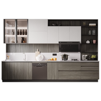 Oppein kitchen cabinets custom-made integrated kitchen cabinets custom-made modern home storage cabinets quartz stone countertops prepaid
