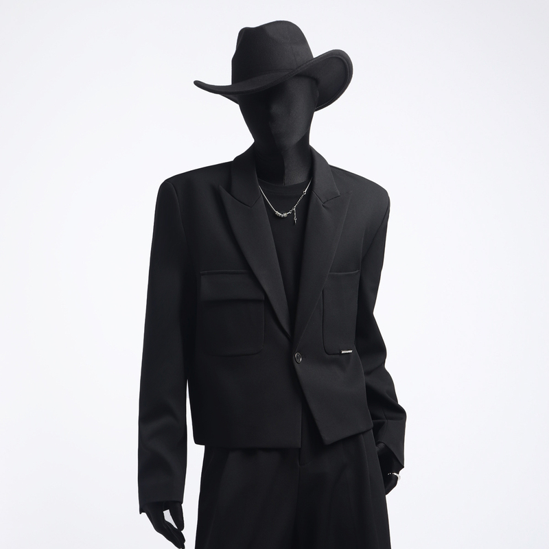 Black Clothes Have a High-End Feel, Versatile Casual Suits for Men, Loose and Versatile Casual Jackets, High-End and Trendy