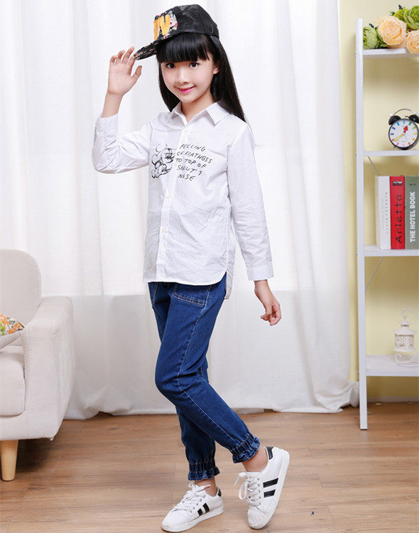 Chemise fille à manche longue - Ref 2085204 Image 10