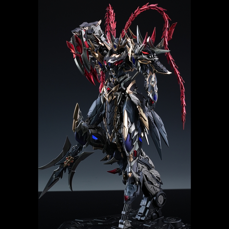 Moto Core Lu Bu Alloy Skeleton Movable Guochuang Mecha Model W Color Change Spray Paint Gift
