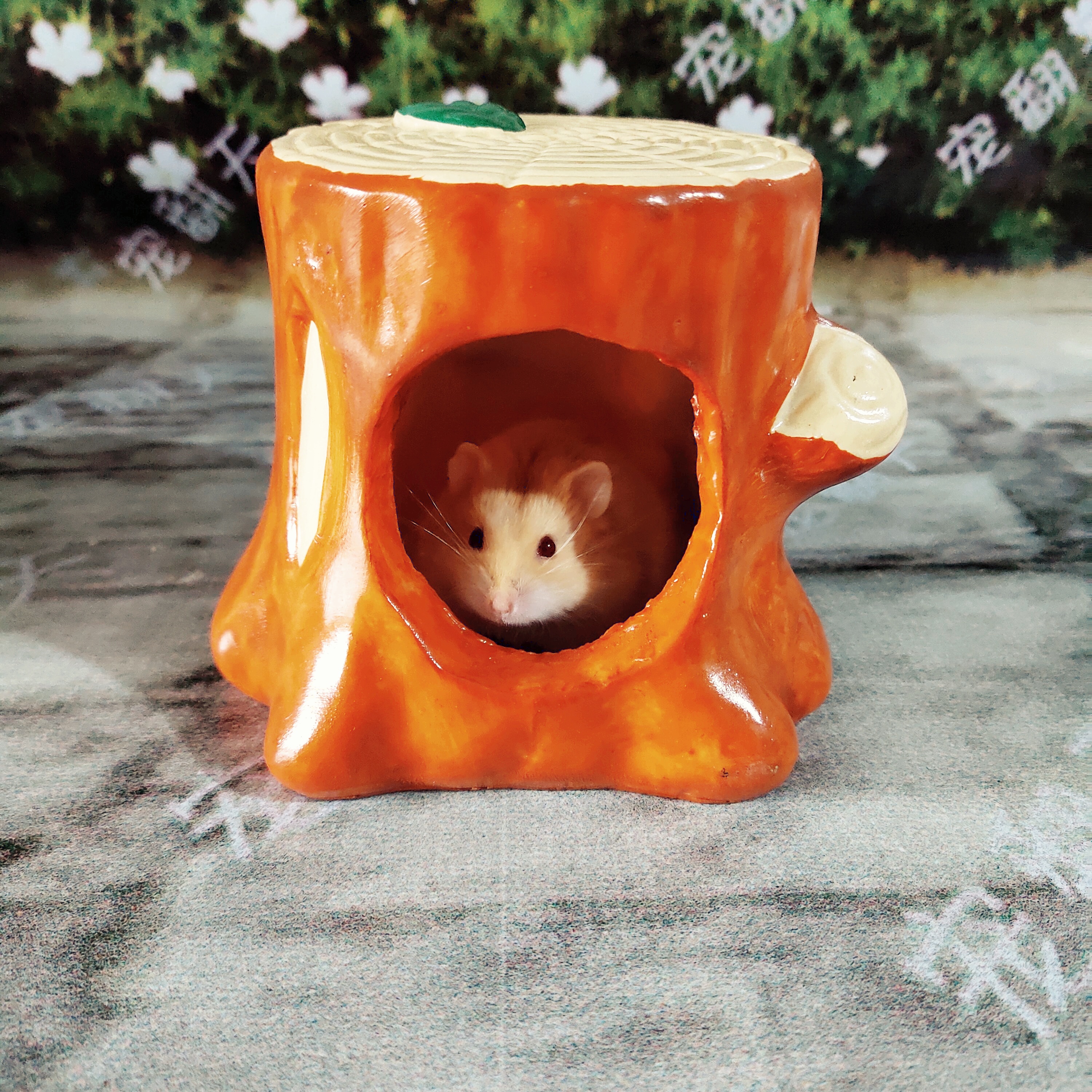 (Pampering the Sky) Hamster Resin Nest Tree Stumps