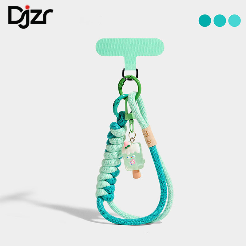 Korean-Style High-End Fresh Summer Mint Phone Chain Pendant Keychain Wrist Chain Dopamine Color Phone Lanyard Korean-Style High-End Fresh Summer Mint Phone Chain Pendant Keychain Wrist Chain Dopamine Color Phone Lanyard
