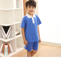 Shenzhen school uniform for elementary school students Summer clothes speed dry thin section sportswear suit pure cotton T-shirt male and female short sleeve blouses long pants