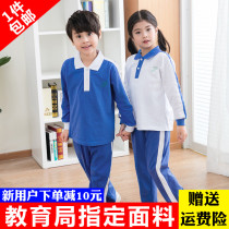 Shenzhen Elementary School Students School Uniform Sports Suit Spring Autumn Winter Dress Thin length sleeves Short sleeves Long pants jacket