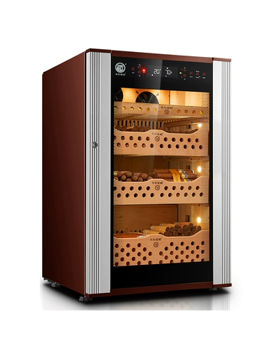 Bur Doge VC118 Боже собака сигара конституция сигары Хенгди, предоставляя мини -компрессор с твердым деревянным немецким красным вином шкаф