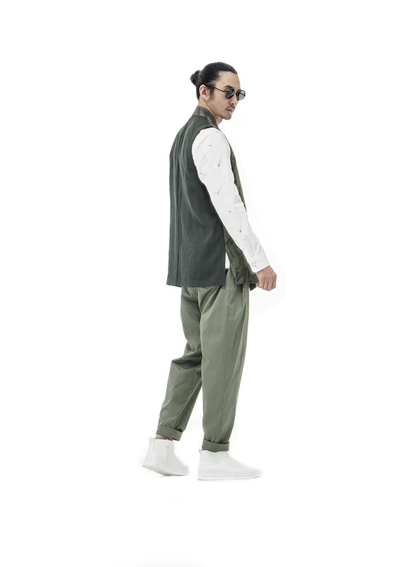 Sau phong cách Trung Quốc Hanfu nam thiết kế ban đầu nam phù hợp với áo khoác mùa thu hai bộ trang phục nam quốc triều
