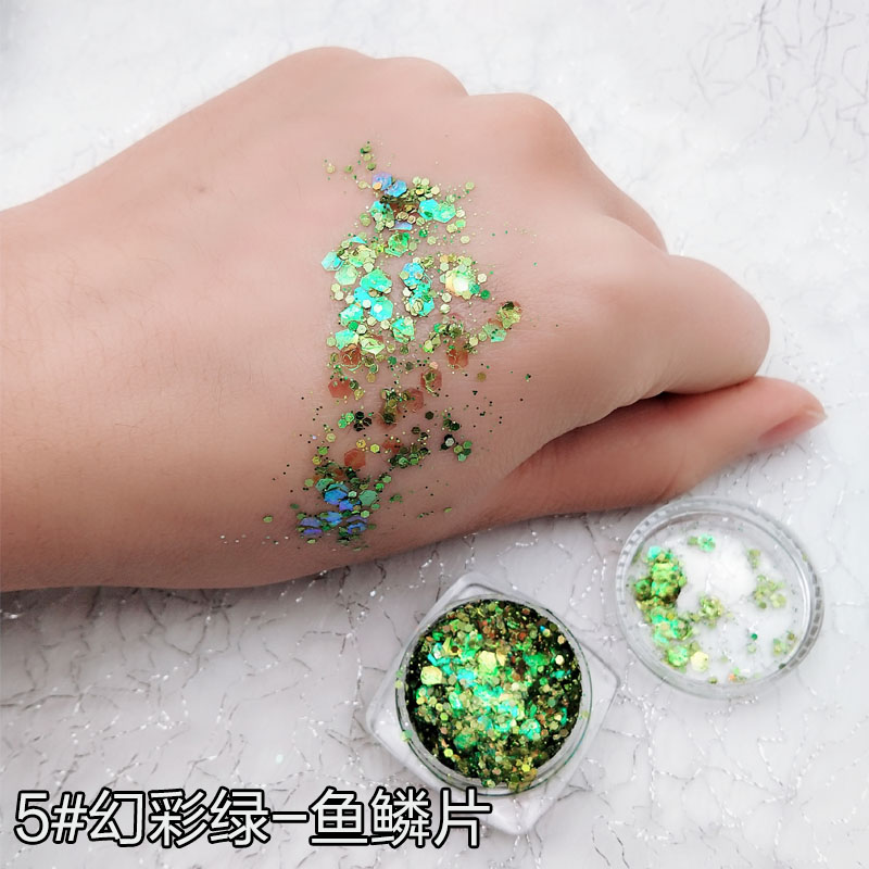 Rung siêu lửa Kim cương đơn sắc Trang điểm sân khấu cho trẻ em Hiệu suất Shining Crystal Flash Pearlescent Shining Eyeshadow Gel - Bóng mắt phấn mắt romand