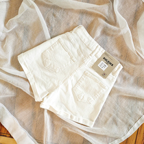 2021 Summer New Rice White Denim Shorts Women Ins slim Han version High waist explicit legs Long white hot pants XS