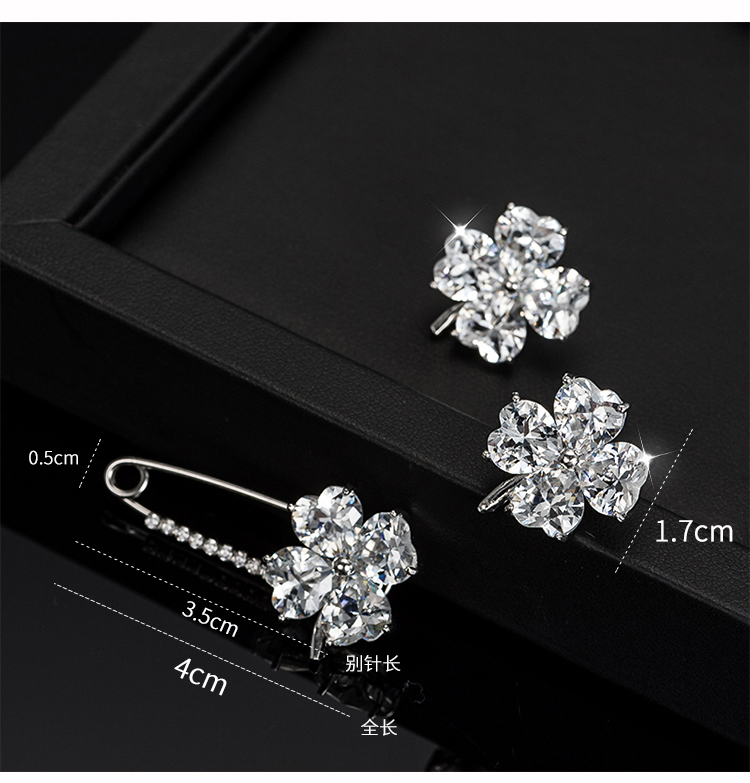 Thời trang hàn quốc zircon mini brooch trâm cardigan áo len coat neckline pin khóa quần áo với phụ kiện phụ nữ