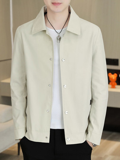 BOLDBABE Jacke 2025 Frühling und Herbst Neue männer Einfarbig Jacke Jugend Mode Casual Alle-spiel Tops Männer