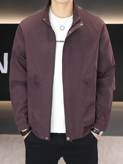 Boldbabe Jacket 2025 Spring and Autumn New Men's Stand Collar Short Top Youth Fashion Casual Jacket for Men