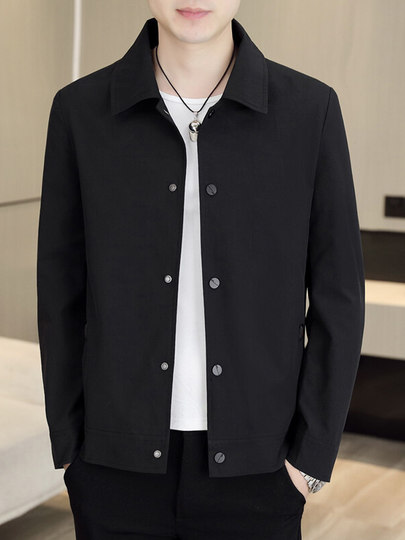 BOLDBABE Jacke 2025 Frühling und Herbst Neue männer Einfarbig Jacke Jugend Mode Casual Alle-spiel Tops Männer