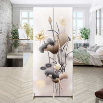  Simple screen folding mobile entrance fabric partition Living room Bedroom small apartment Fashion office European-style folding screen