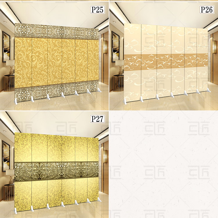 Màn hình phân vùng đơn giản trang trí phòng khách gấp văn phòng di động đơn giản hiện đại gỗ rắn vải đôi màn hình gấp - Màn hình / Cửa sổ bình phong gỗ hiện đại
