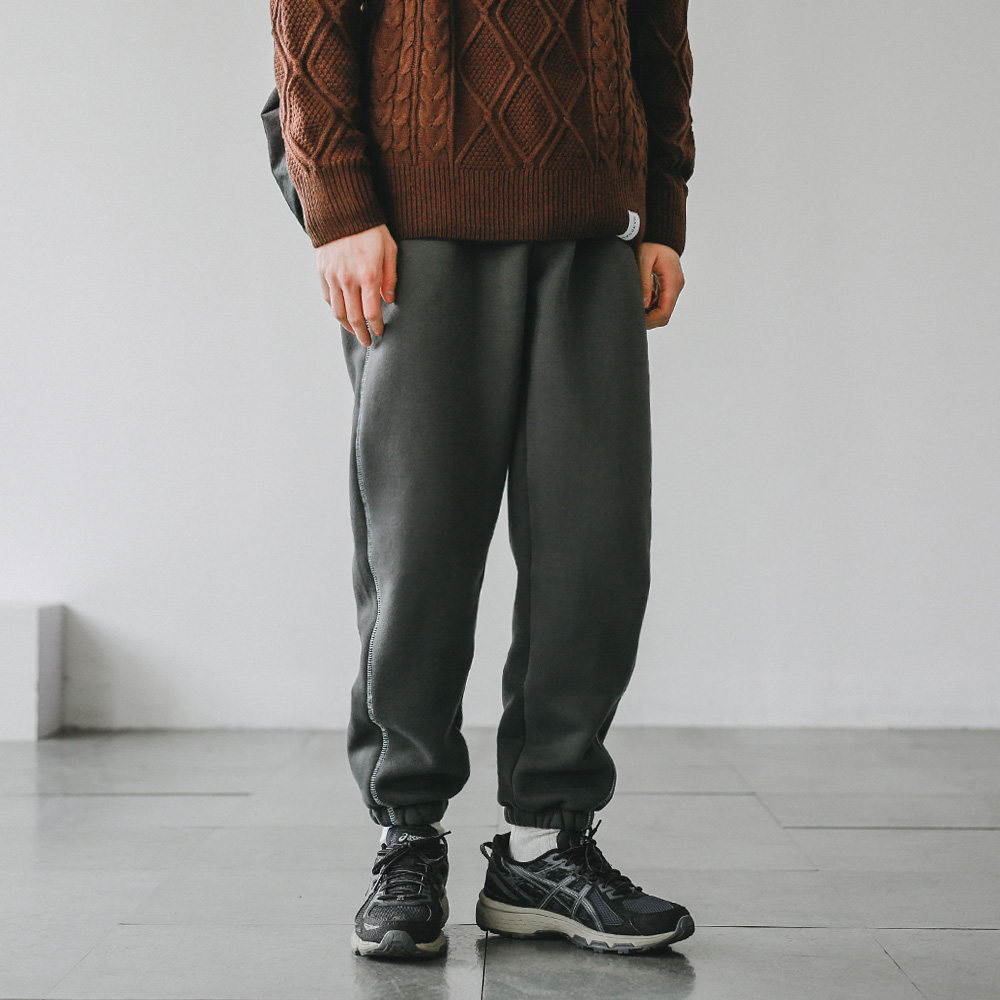 Hey, Ma Qizuo Original Winter Leg Wear Pants Men's Japanese Fashion Seize Line Sports Pants Plus Velvet Feet Casual Pants