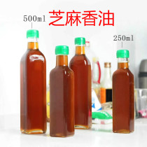 Henan Xinyang Guangshan specialty sesame oil Sesame oil sesame oil farm self-squeezed pure small ground sesame oil 500ml