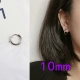 Стальные базовые серьги, 10mm