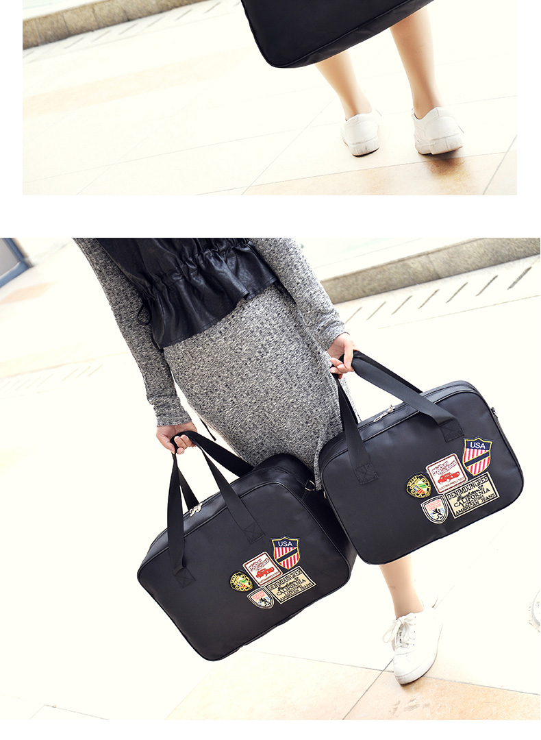 Túi du lịch mới nữ xách tay dễ thương túi duffel phù hiệu túi du lịch khoảng cách ngắn túi du lịch Túi xác ướp túi thể dục nam túi đeo du lịch nữ