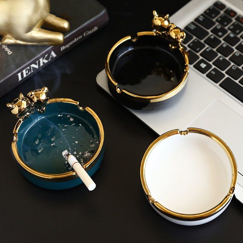 Nordic Light Lavish Sketching Ceramic Cigarette Ash Trays Home Living Room Personality Trends Fashion Creative Tea Table Decorations Hem