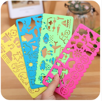 Ruler Korean cartoon drawing painting cartoon ruler childrens ruler children drawing ruler student gift prize 10g