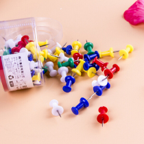 Del 0042 boxed color I-shaped nail metal stainless steel painting cork board message board pin 80