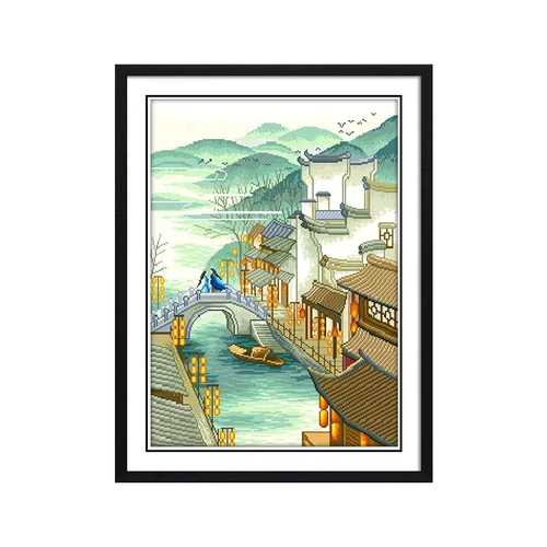 Lowerish Cross Emelcodery 2022 Новая линейная вышивка Jiangnan Skeerny Small Pack Китайская простая новичка ручной работы ручной работы