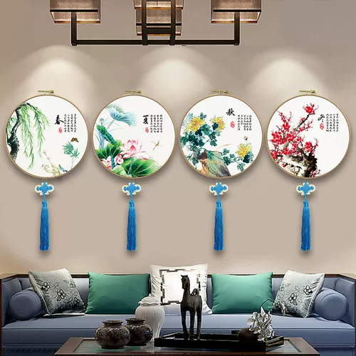 Весна, лето, осенняя и зимняя вышивка стежка 2022 Новые маленькие детали для гостиной спальня Простая, современная маленькая, простая вышивка