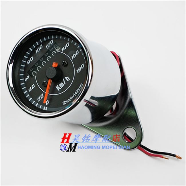 Phụ kiện xe máy sửa đổi dụng cụ cho cg125 Jialing 70gn Prince retro mã dây đeo đèn led - Power Meter đồng hồ xe cub 50
