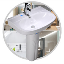 Column washbasin Column basin One-piece floor-standing washbasin Bathroom Ceramic washbasin Balcony household