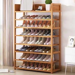 Shoe rack: multi-storey simple door shelving in the