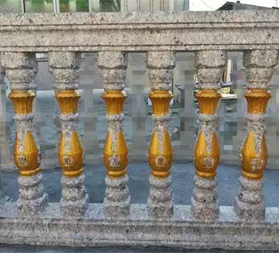 European style Roman column one-piece single leaf water pattern bottle column mold European component plastic steel balcony railing mold