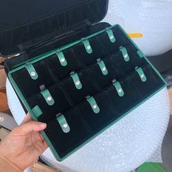 다층 보석 보관 편리한 상자 귀걸이 디스플레이 링 팔찌 보관 상자 보석 휴대용 벨트화물 상자
