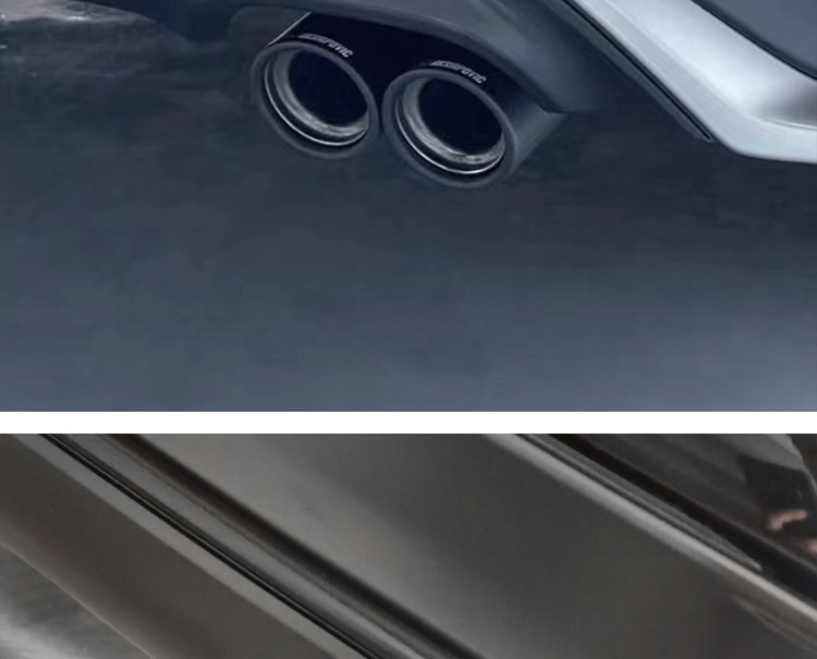 Suitable for Toyota Crown Land Release Special Carbon Fiber Tail Throat Exhaust Pipe Decoration Cover Sports Exterior Decoration Decoration