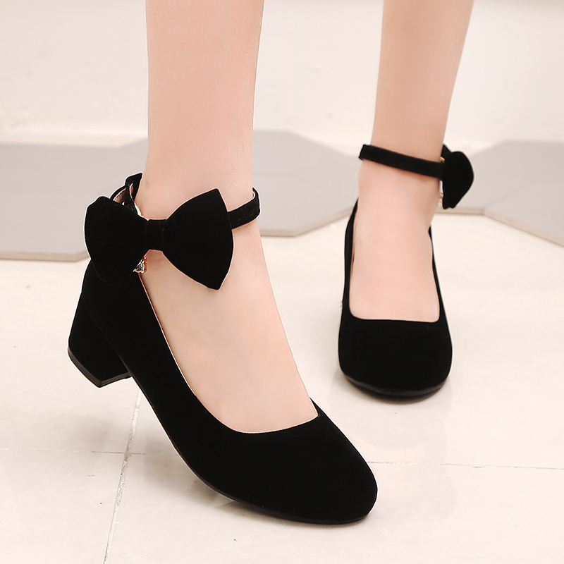 Girls' Shoes 2025 New Spring and Autumn Children's High Heels Model Stage Performance Flats Black Dress Princess Shoes