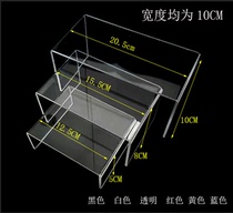 Two-layer shoe display rack shoe tray trapezoidal cosmetic display rack three-layer acrylic display rack shoe store shoe rack