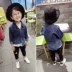 Chàng trai và cô gái sơ mi denim mềm mại mùa xuân và mùa thu mặc boy boy áo dài tay áo sơ mi mỏng bé Hàn Quốc - Áo sơ mi